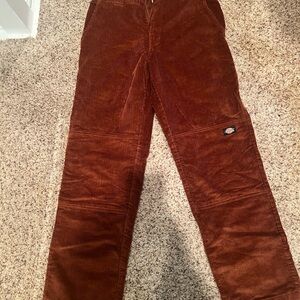 Dickies Men's Corduroy Pants in Rust Brown